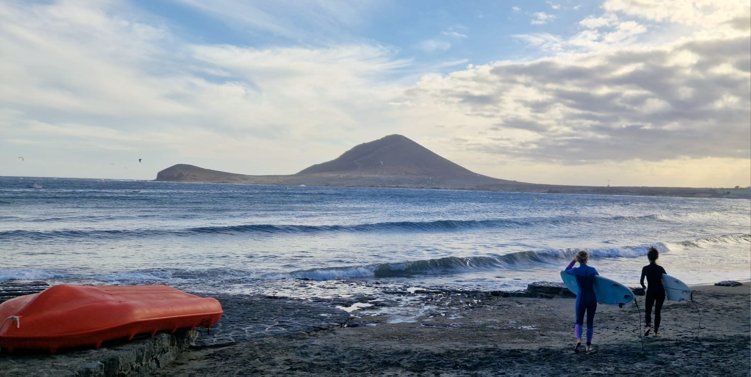 Surfers on the beach